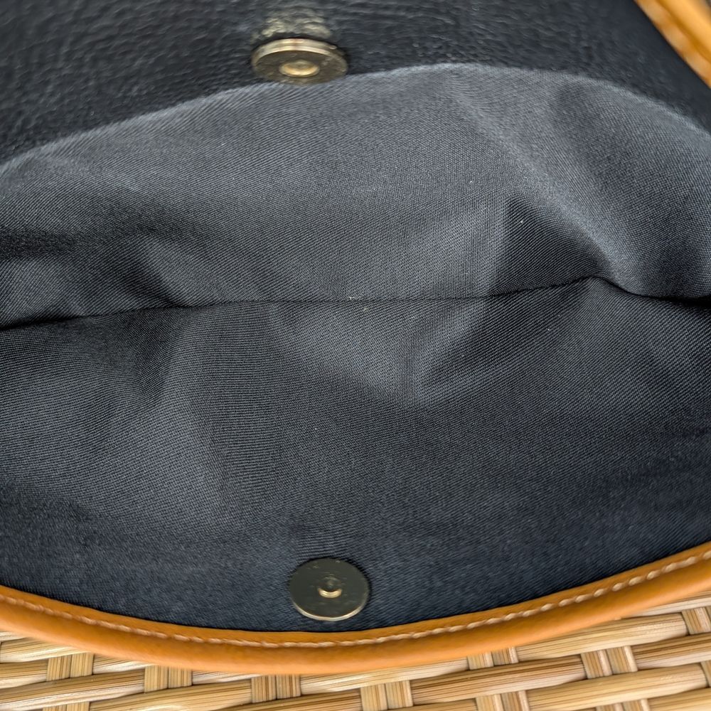 Divina Firenze Black Pebbled Italian Leather Shoulder Crossbody Bag Gold Hardare - Picture 8 of 8